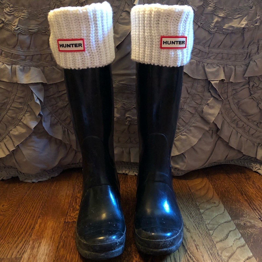 Hunter boot liner- White Cable
